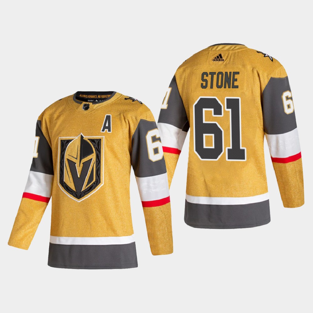 Vegas Golden Knights 61 Mark Stone Men Adidas 2020 Authentic Player Alternate Stitched NHL Jersey Gold